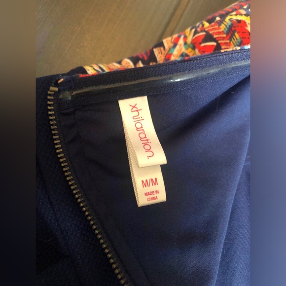 Sweetheart strapless dress with colourful aztec design on top (size Medium) - Picture 5 of 5